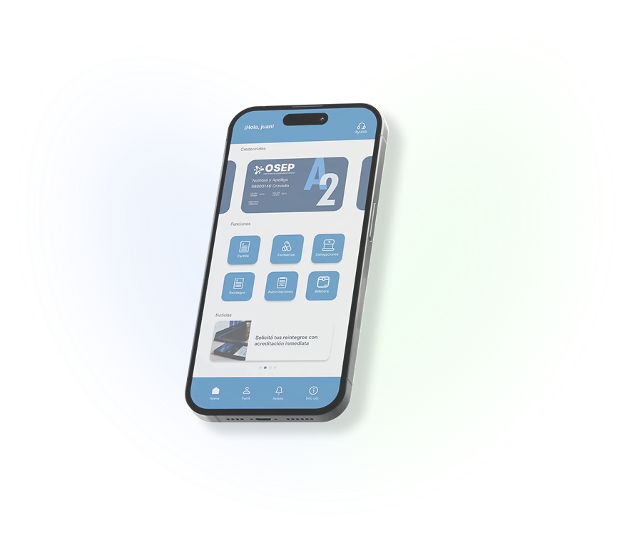 App OSEP en dispositivo móvil